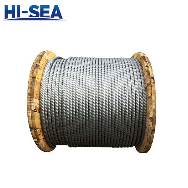 6×37S Galvanized L​ined-strand Steel Wire Rope for Towboat